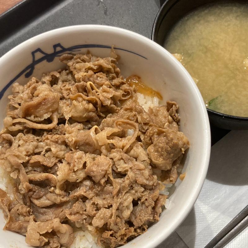 牛めし 並盛り(松屋 多摩愛宕店 （松のや併設）)