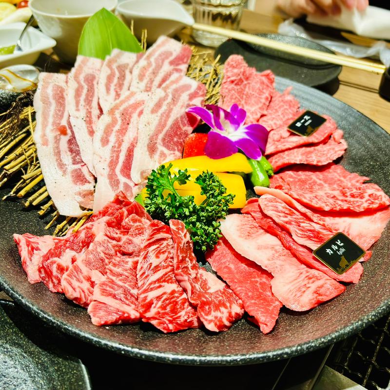 焼肉盛り合わせ(山形牛焼肉 牛兵衛 草庵 そごう横浜店)