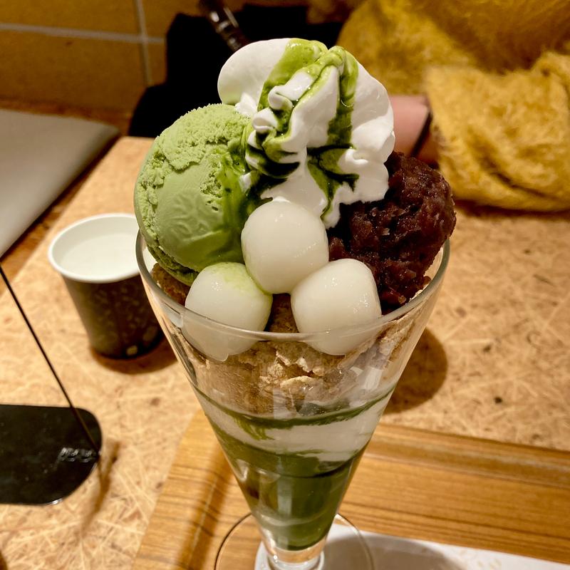 抹茶白玉パフェ(nana's green tea 天王寺ミオ店)