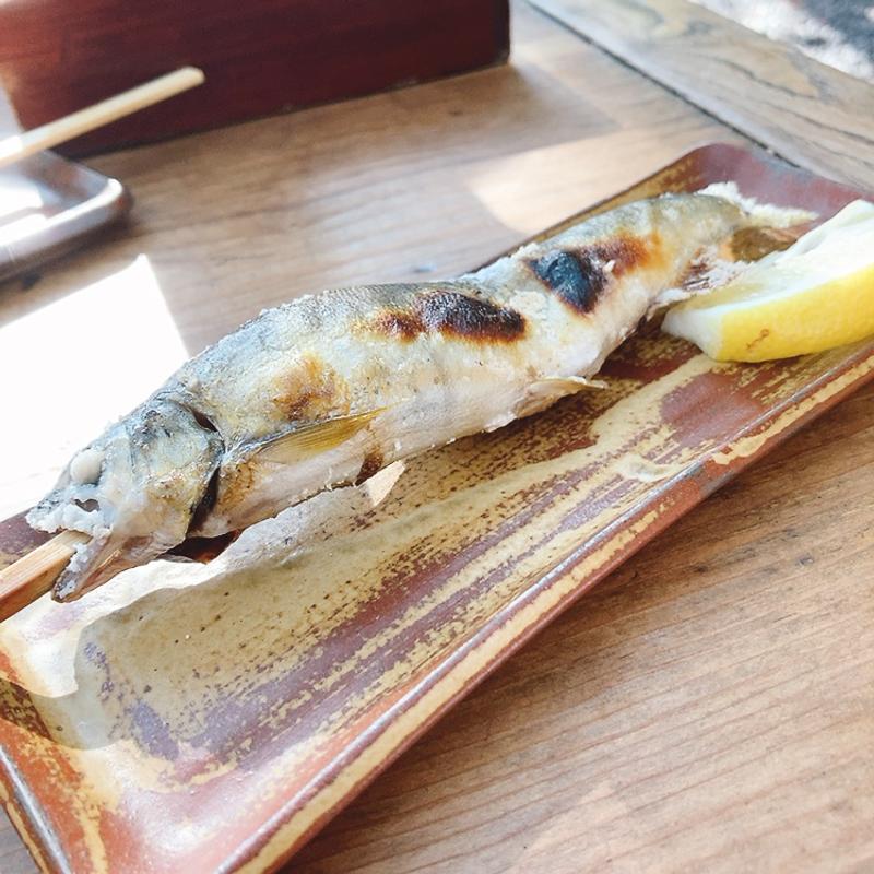 鮎の塩焼き(いろり山賊 玖珂店)