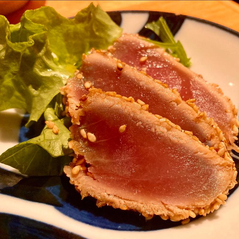 鮪の胡麻まぶし焼き(吟醸マグロ 金山店)