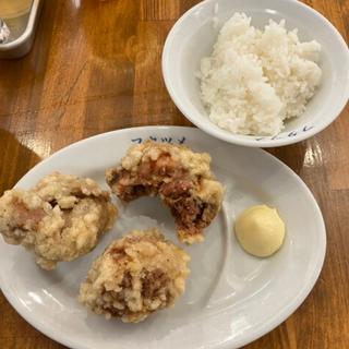 唐揚げセット(極濃湯麺 フタツメ 小山店)