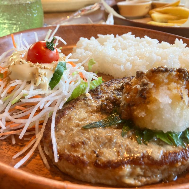 ドンキー満喫セット （おろしそ、コーンスープ、カフェラテ、ポテト）(びっくりドンキー我孫子店)