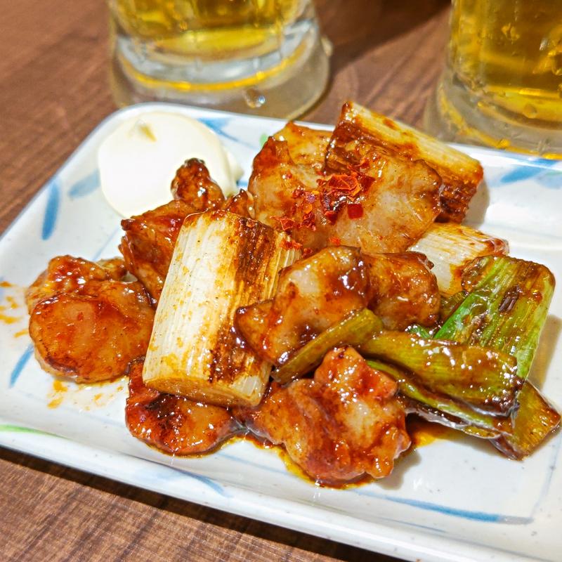 たれ焼きねぎホルモン(格安ビールと鉄鍋餃子 3・6・5酒場関内店)
