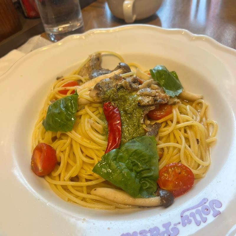 サバコンフィとバジルの  ペペロンチーノ(ジョリーパスタ 亀岡店 )