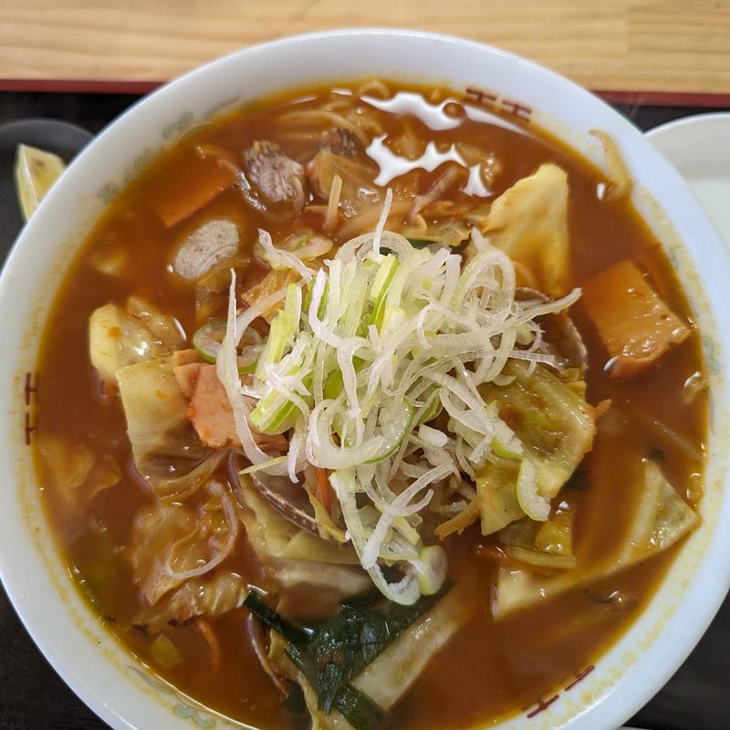 あさりトマト塩タンメン(吾愛郷食堂)