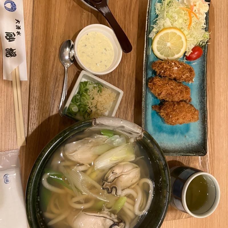 牡蠣セット（かき）(めん処 砂場 大清水店)