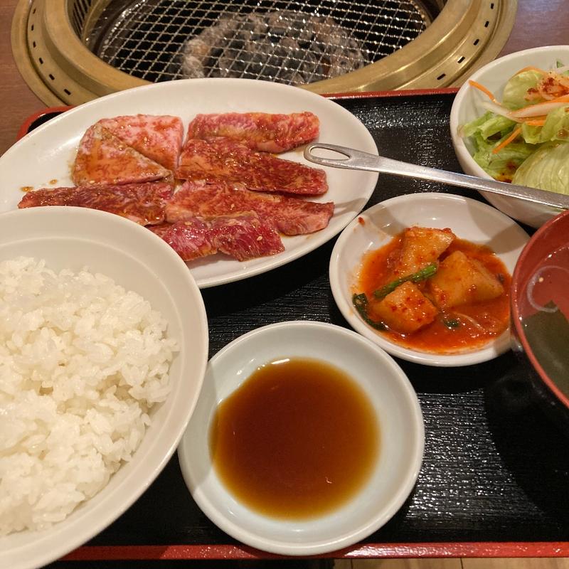 和牛カルビ御膳(じゅらく苑)