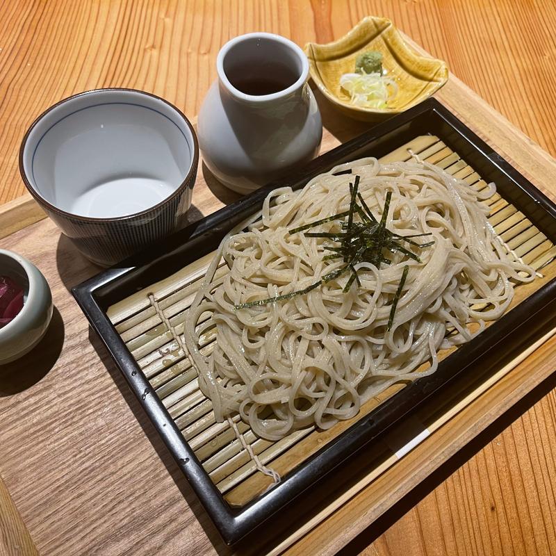 ミニまぐろ山かけ丼とお蕎麦のセット(鴨しゃぶ粋玄)
