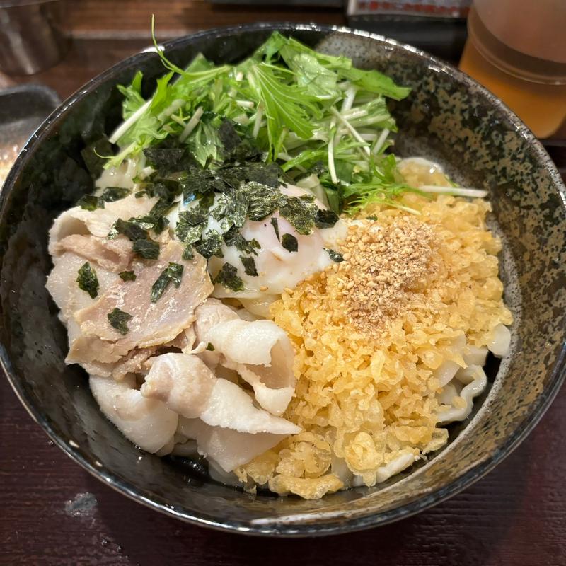 温玉ぶっかけうどん(武蔵野うどん じんこ 三軒茶屋店)