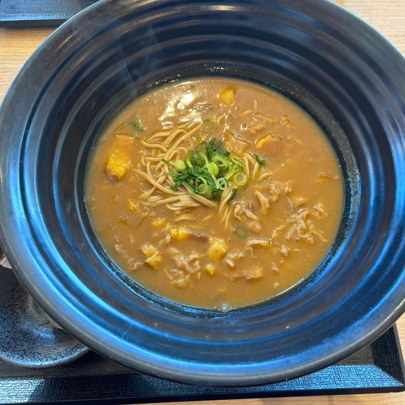 カレー蕎麦(山水草木)