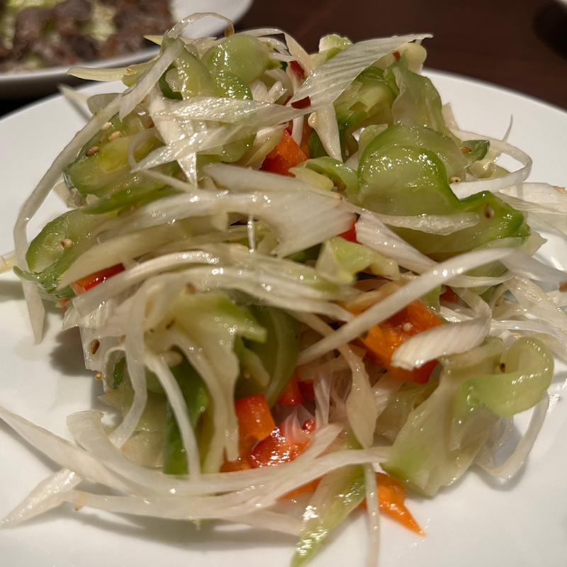 ザーサイと長葱の和え物(天外天刀削麺 )