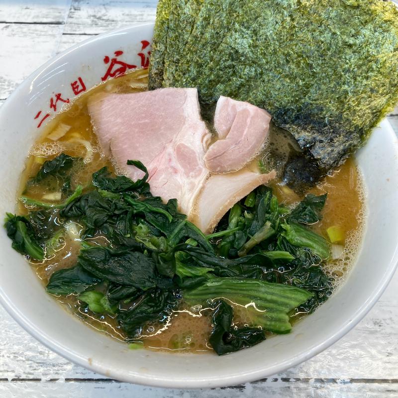 らーめん並＋ほうれん草＋のり(二代目 らーめん 谷瀬家)