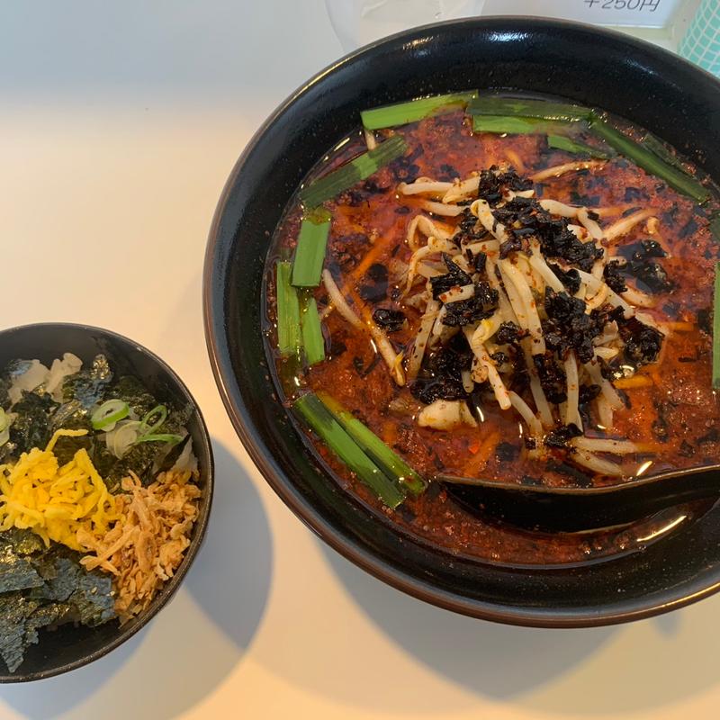 鶏辛ラーメン（激辛）替え飯セット(福助 )