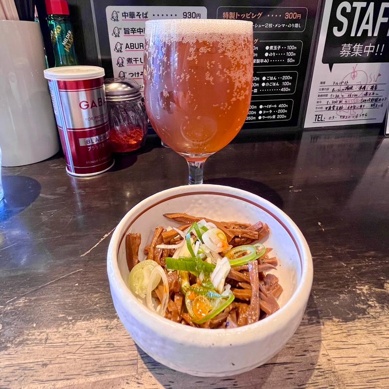 羽後麦酒生ビールIPA10(中華そば しながわ)