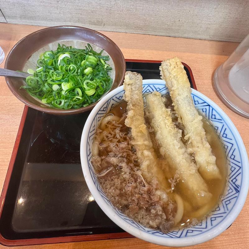肉ごぼ天うどん(どんどん 宇部際波店 )