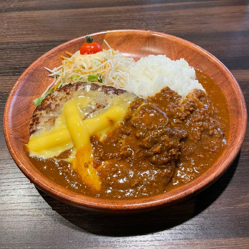 チーズカリーバーグディッシュ 300㌘(びっくりドンキー 松井山手店)