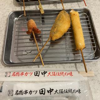アジフライ　チーズ　タコさんウインナー(串カツ田中 草加店)