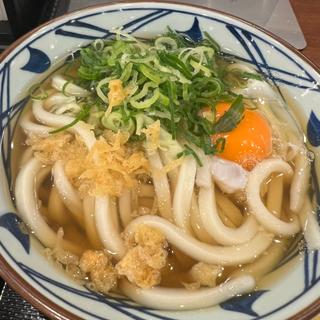 かけうどん＋生卵(丸亀製麺三木)
