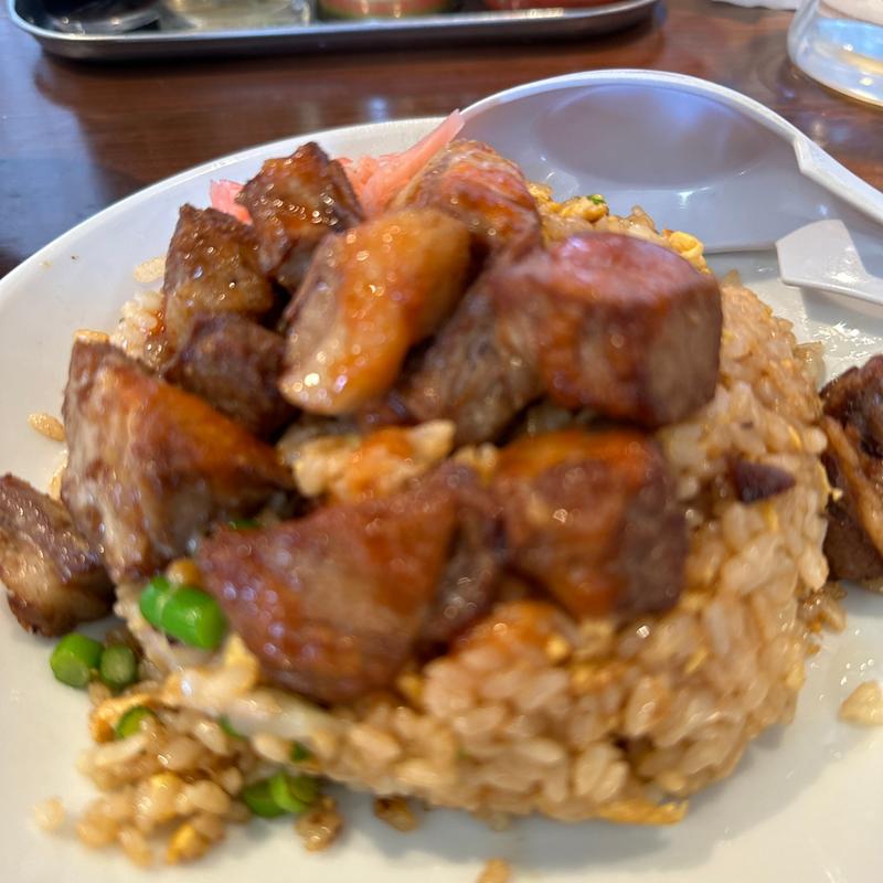 ニンニク肉肉肉チャーハン(大阪王将 平和島店)