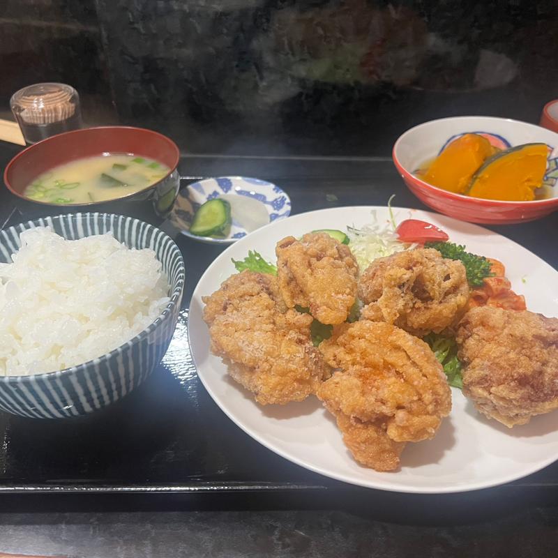 からあげ定食(格子戸)