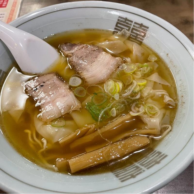 ワンタンラーメン（半玉）(桔梗屋 （ききょうや）)