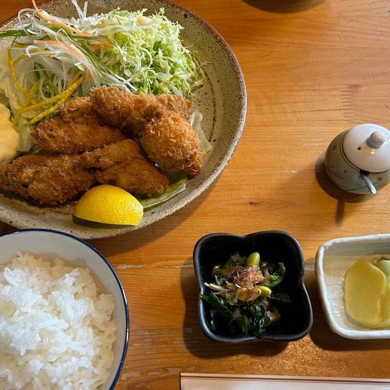 かきフライ定食(ふじ茂 )