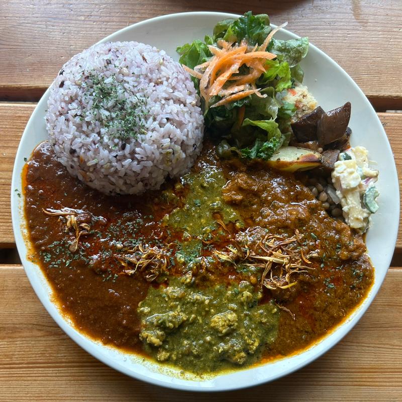 3種類あいがけ(主役はスパイス)