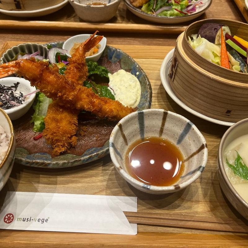エビフライセット(musi-vege+cafe 洛北阪急スクエア店)