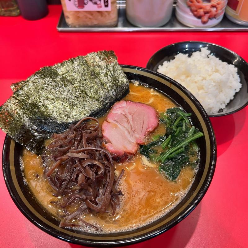 ラーメン中盛 キクラゲ(柏ネギラーメン ラーショ)