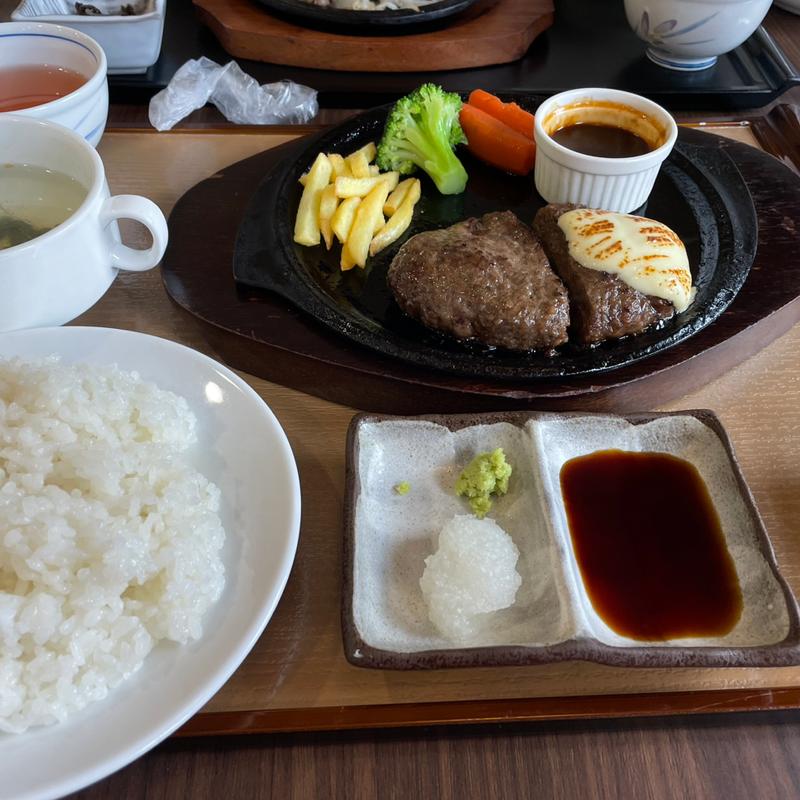 ジオハンバーグセット(道の駅 村岡ファームガーデン （ムラオカファームガーデン）)