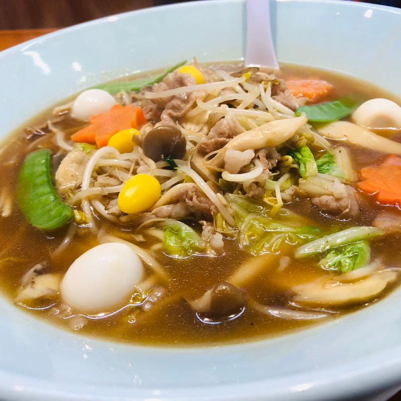 黒豚ときのこのあんかけらーめん(こだわりらーめん 十八番 七ツ島店 )