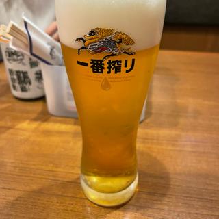 生ビール（中）(回転さかなや鮨　魚忠 今池店 （うおちゅう）)