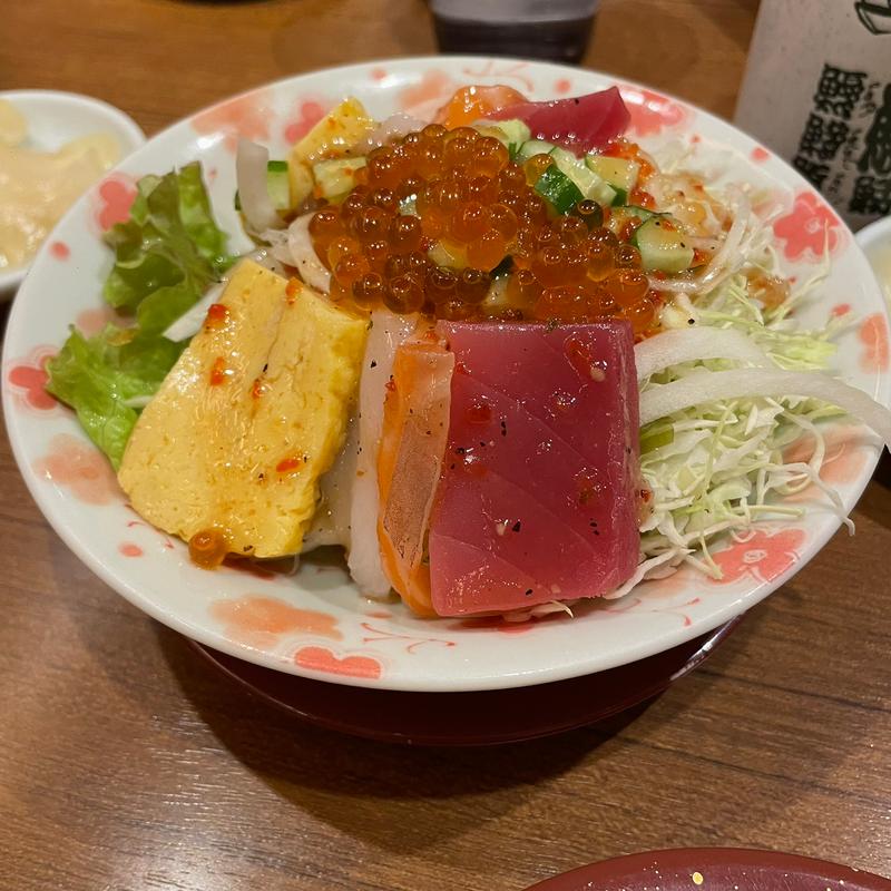 海鮮サラダ(回転さかなや鮨　魚忠 今池店 （うおちゅう）)