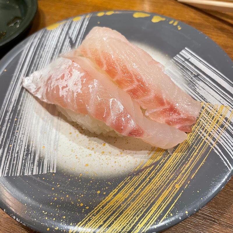真鯛(回転さかなや鮨　魚忠 今池店 （うおちゅう）)