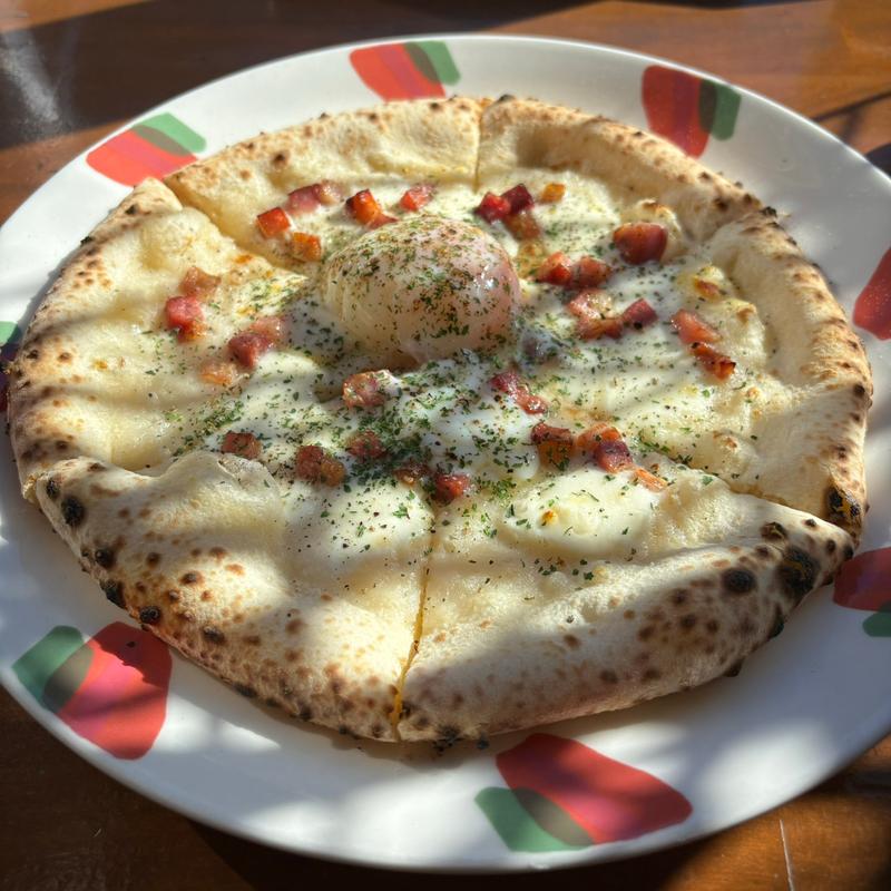 もっちりとろろピッツア炭焼き職人風 ビュッフェセット(高尾山Fumotoya)