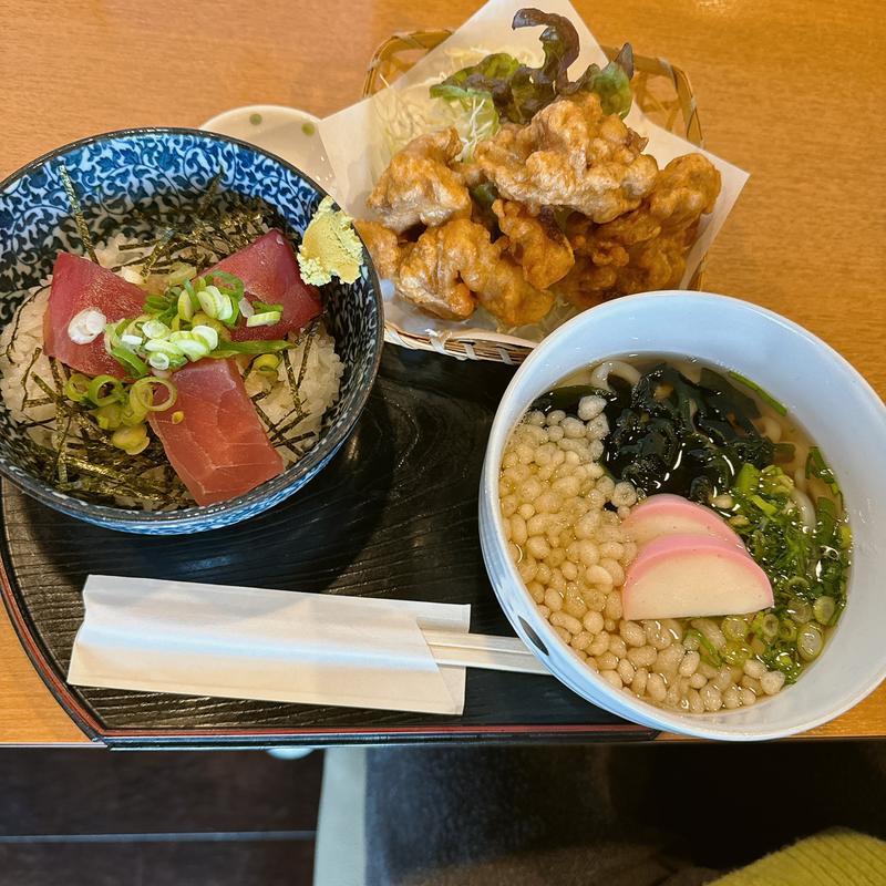 ハーフうどん定食(鉄火丼)(浅野屋 )