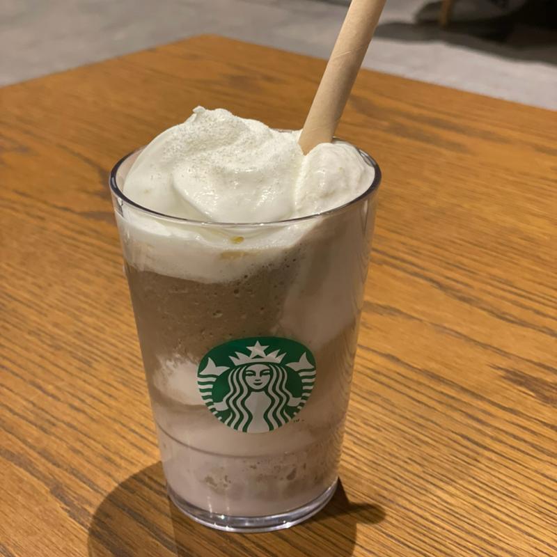 ほうじ茶もちっとミルクフラペチーノ(スターバックス コーヒー 藤沢菖蒲沢店)