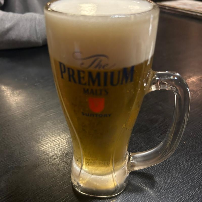 生ビール（プレミアムモルツ）中ジョッキ(くりや)