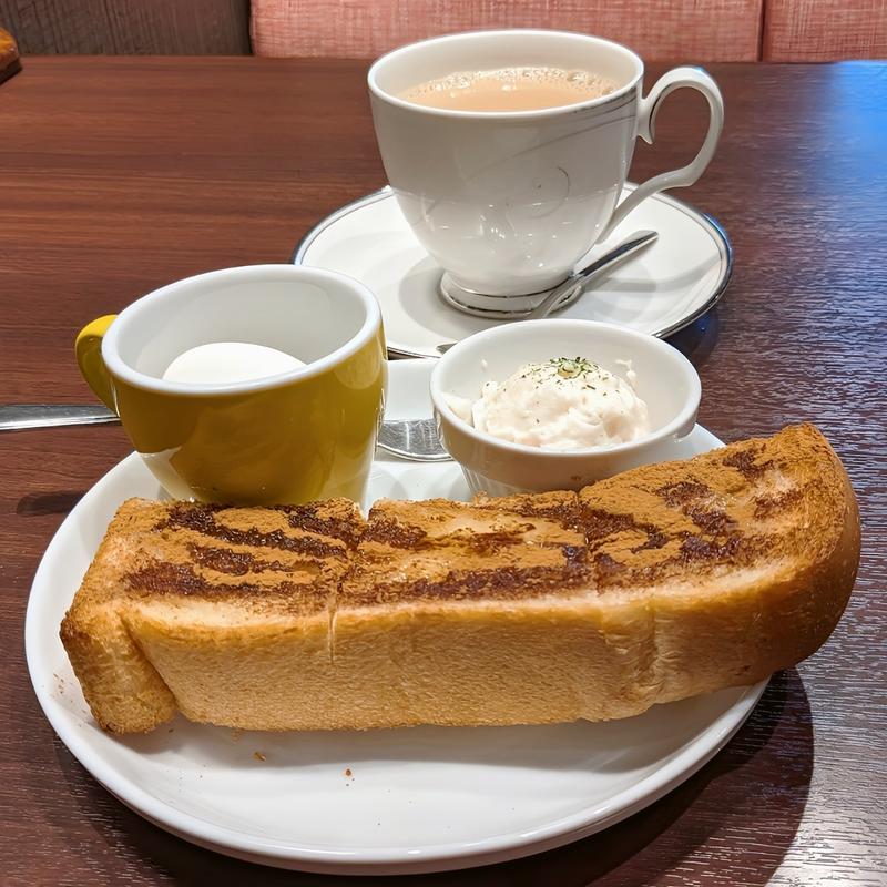 サービスモーニング  (ハニーシナモントースト)(さかい珈琲 高槻店)