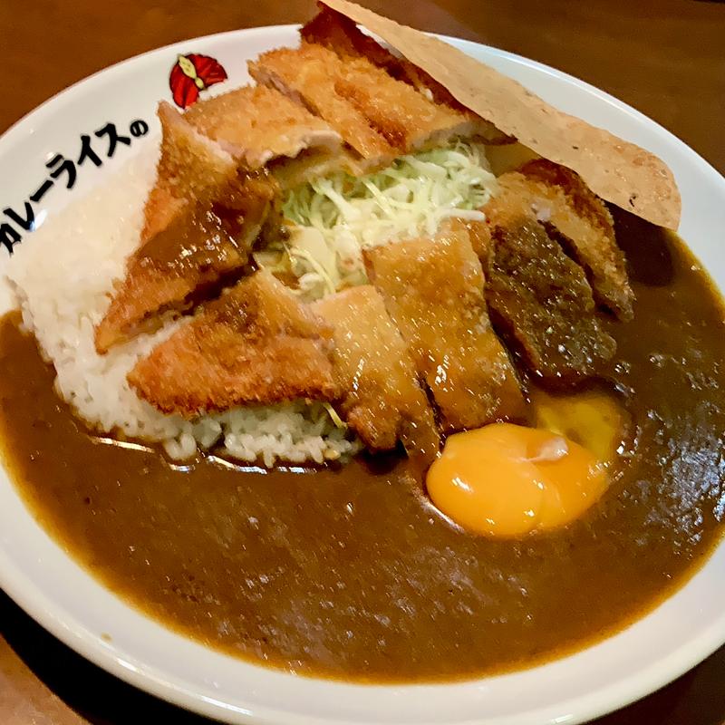 ロースとんかつカレー(カレーライスの印度屋 森ノ宮店)