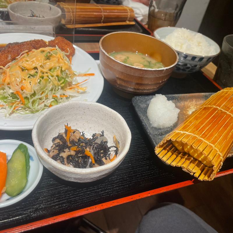 B だし巻き&ロースカツ定食(いまだや)