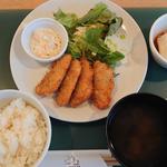 日替わりセット（アジのしそ巻きフライ）