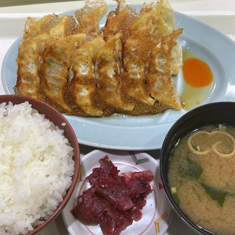 餃子ダブル定食(宇都宮餃子 豚嘻嘻 上河内SA下り)