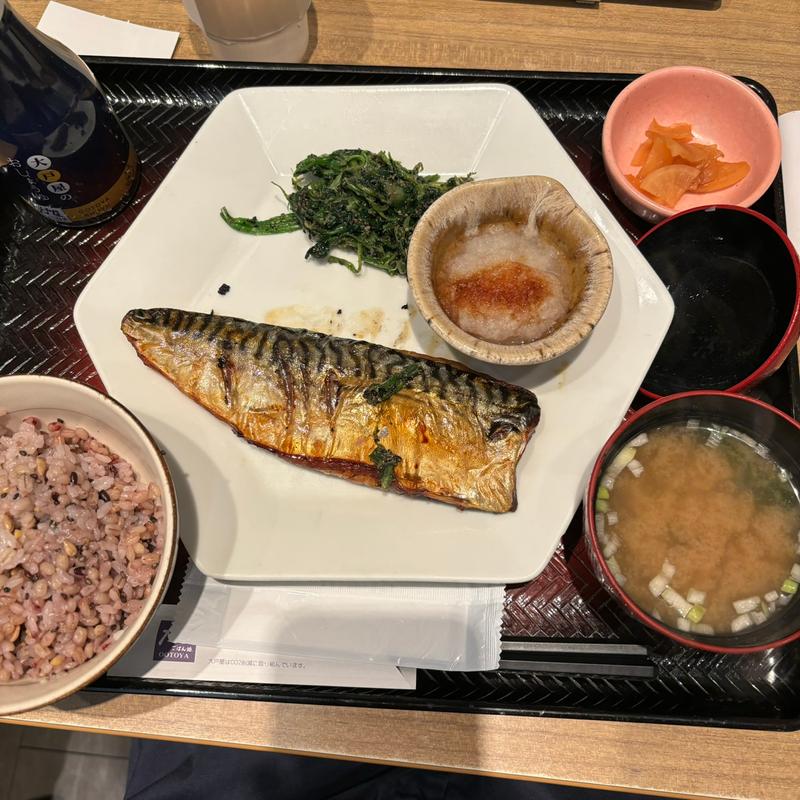 炭火焼き鯖定食(大戸屋ごはん処 代々木駅前店)