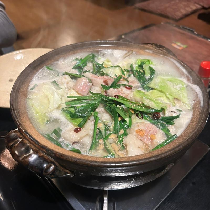 モツ鍋（2人前､ラーメン付）(くりや)