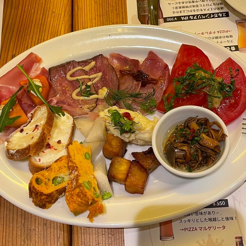 前菜8種盛合わせ(ビッレリア&ピッツェリア ルーチェ （LUCE）)