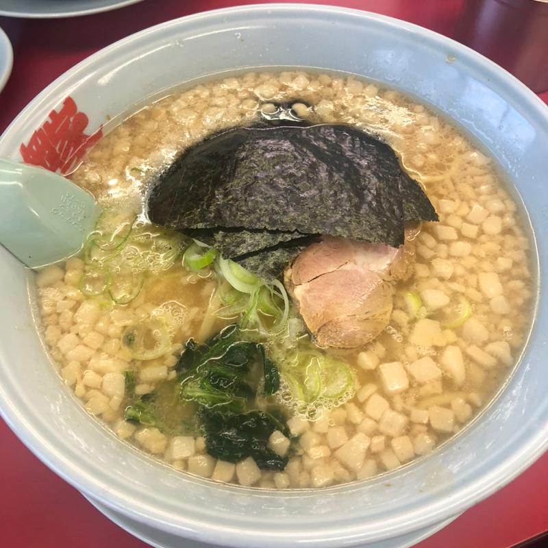 醤油ラーメン【中盛+背脂変更】(ラーメン山岡家 足利店)