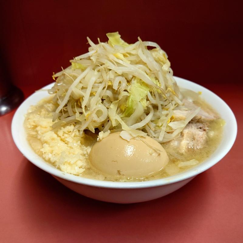 ラーメン小+味卵(ラーメン二郎 ひばりヶ丘駅前店)