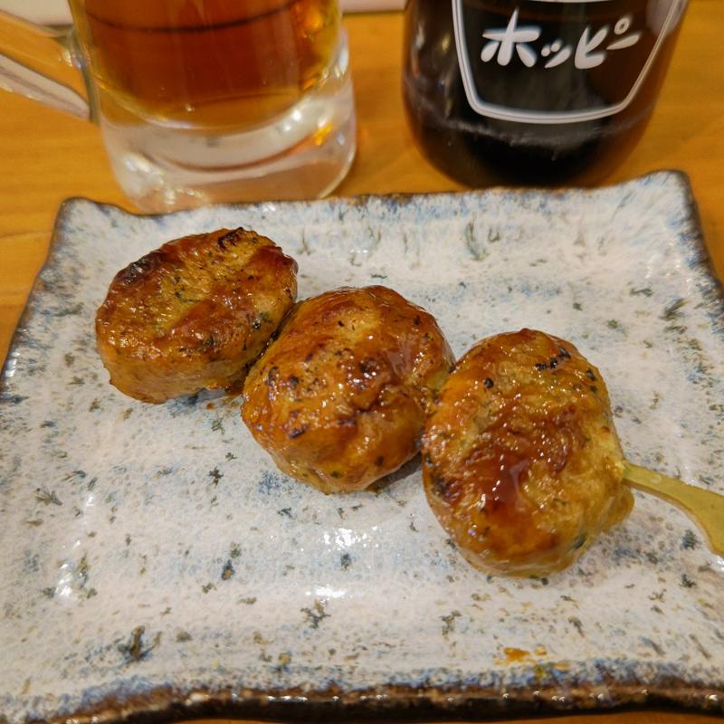 つくねの串焼き(大衆酒場 ホームベース ぴおシティ桜木町店)